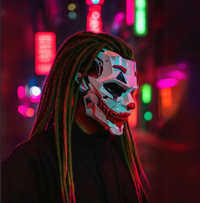 Cyberpunk Joker Mask™
